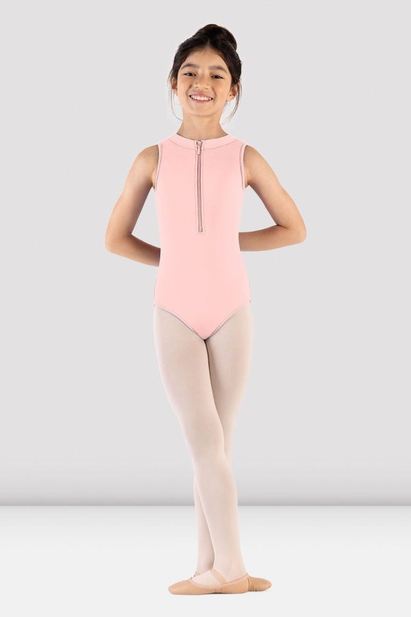 Girls Mirella Majesty Zip Front Leotard For Discount