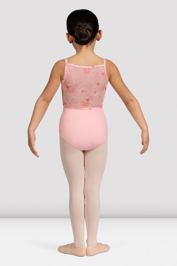 Girls Brooke Floral Mesh Back Leotard Discount - Image 2