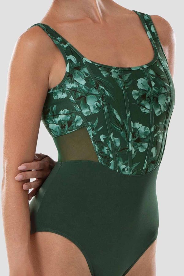 Tween Abby Floral Tank Leotard Online Hot Sale - Image 3