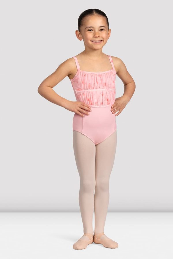 Girls Brooke Floral Mesh Back Leotard Discount