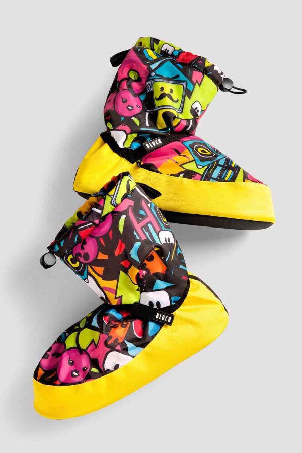 Adult Sticker Print Warm Up Booties Discount - Image 2