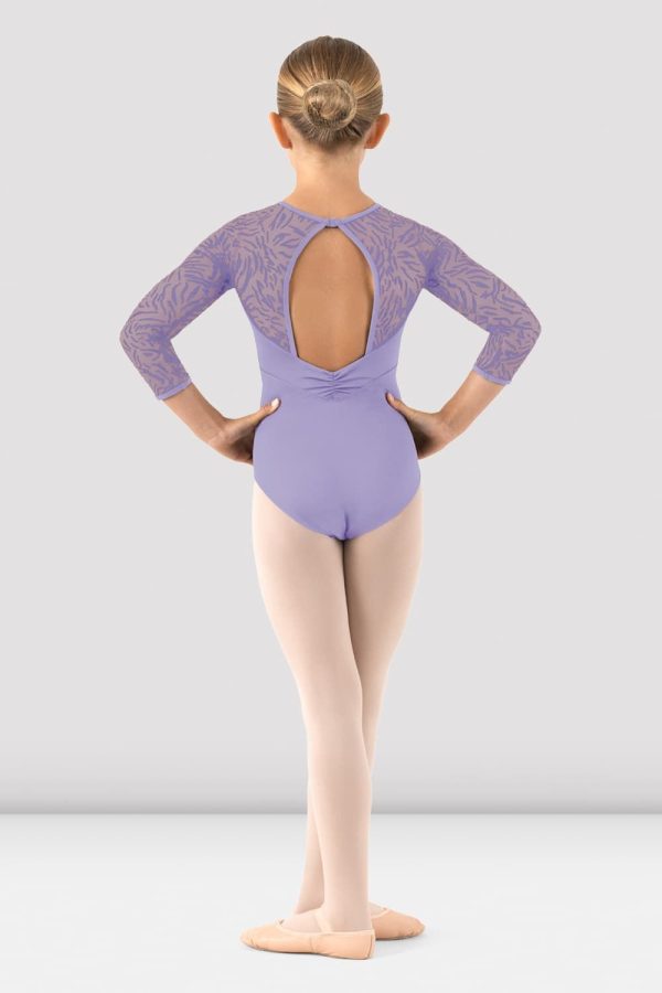Girls Amelia 3 4 Sleeve Leotard Supply - Image 2