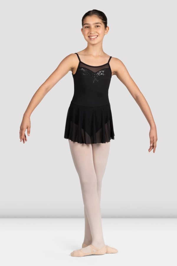 Girls Mirella Glow Girl Camisole Skirted Leotard For Discount