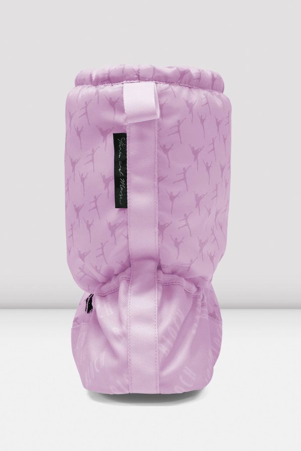 Adult Ballerina Print Warm Up Booties Online now - Image 5