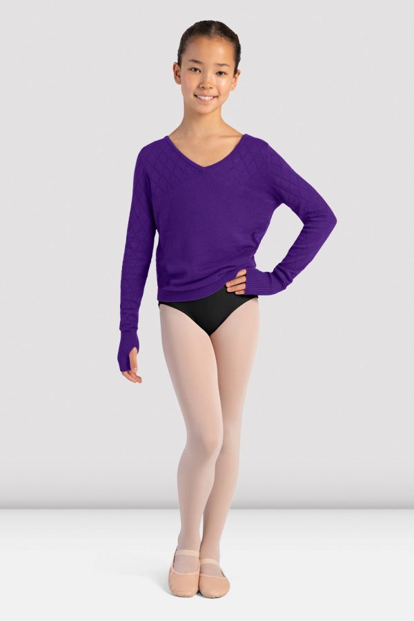 Girls Dulcie Knit Long Sleeve Sweater Supply