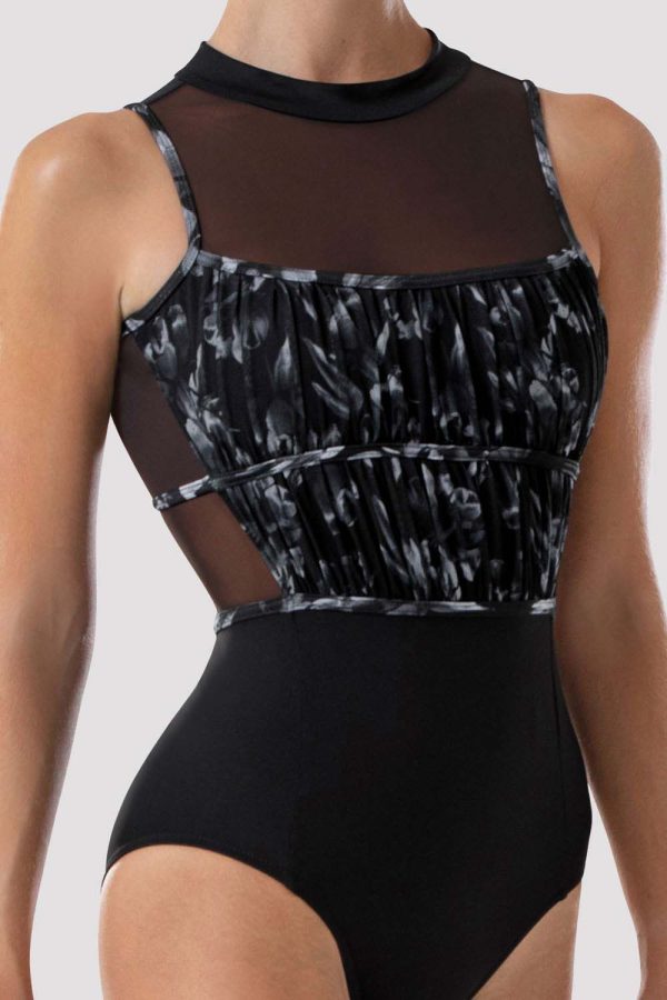 Ladies Kara Floral Open Back Leotard Online Sale - Image 3