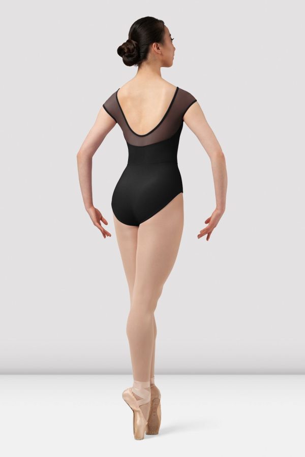 Ladies Mirella Chevron Boat Neck Leotard Supply - Image 2