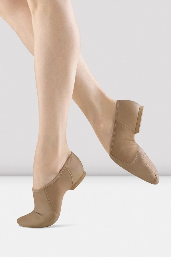 Ladies Neo-Flex Slip On Leather Jazz Shoes For Cheap