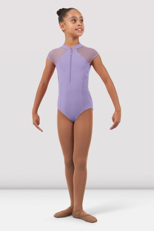 Girls Vanessa Zipper Leotard Online now