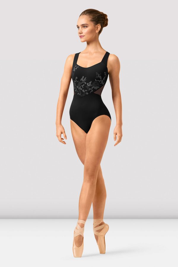 Ladies Hanoko Mirage Print Cross Back Leotard Discount