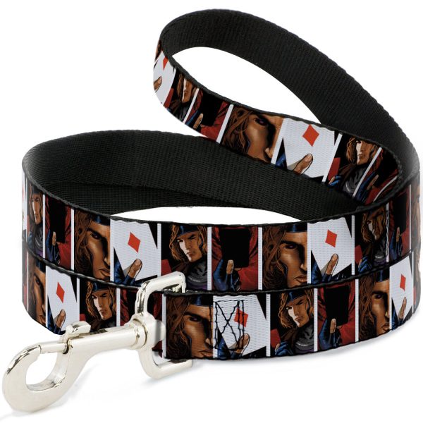 Dog Leash - X-Men Gambit Cards 4-Pose Blocks Cheap