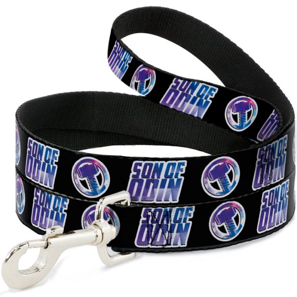 Dog Leash - Thor SON OF ODIN Hamner Icon Black White Blues on Sale
